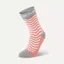 SealSkinz Rudham Wave Mid Length Meteorological Active Sock Pink/Cream/Grey