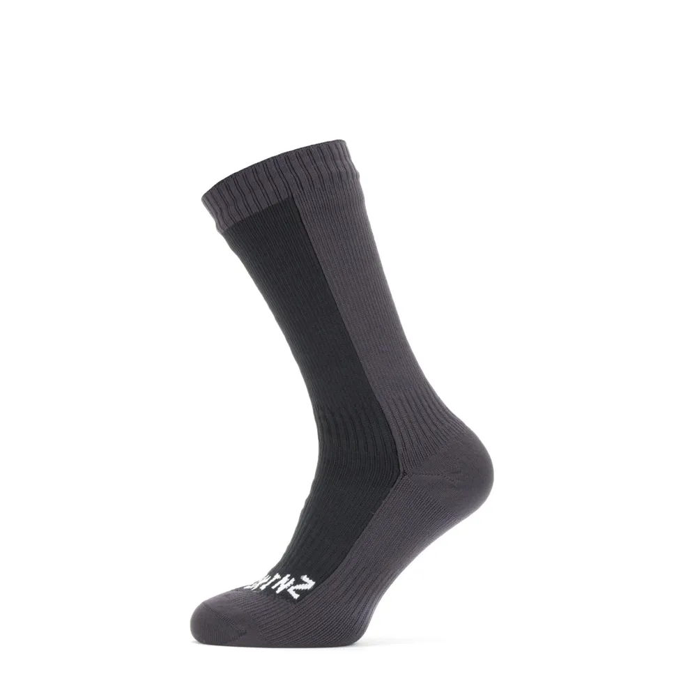 SealSkinz SealSkinz Starston Waterproof Cold Weather Mid Length Sock Black/Grey
