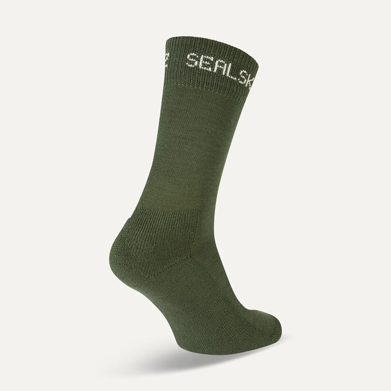 SealSkinz Suffield Solo Merino Liner Sock Olive-1