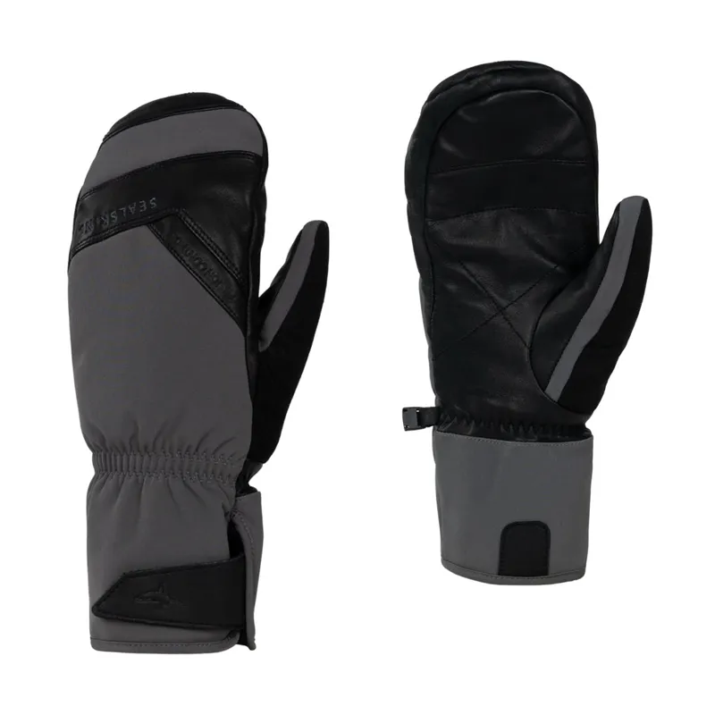 SealSkinz Swaffham Waterproof Extreme Cold Weather Insulated Finger-Mitten with Fusion Control Grey/Black-2