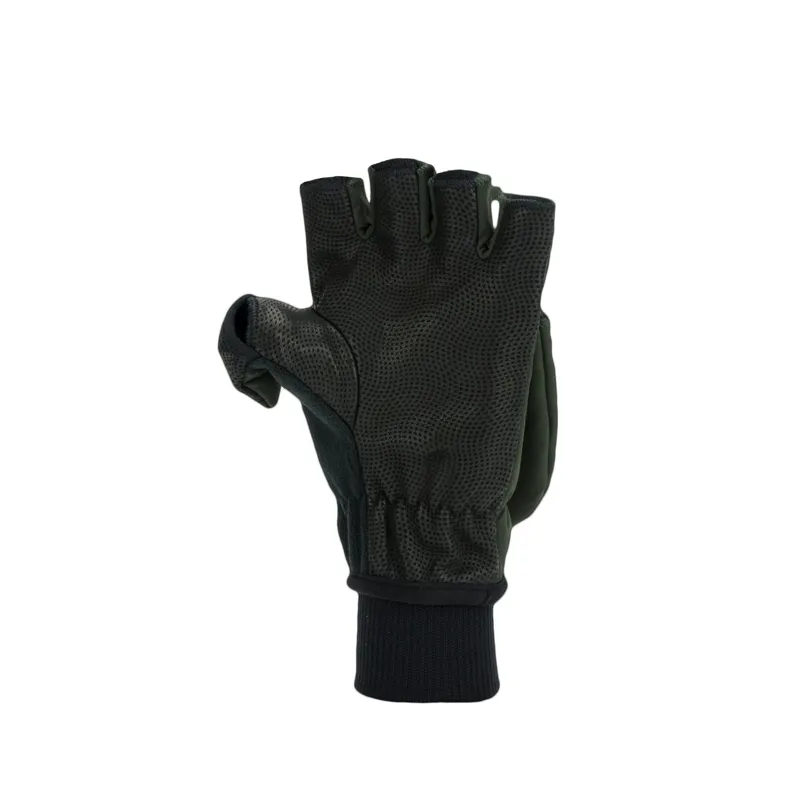 SealSkinz Walpole Windproof Cold Weather Convertible Mitt Olive Green/Black-1