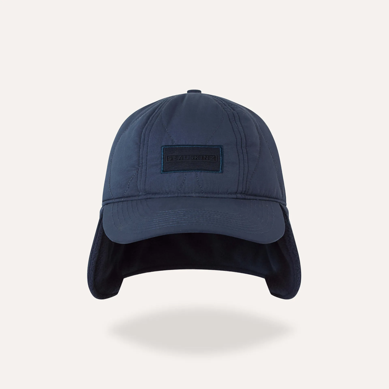 SealSkinz Waterproof Onion Quilt Ear Warmer Cap One Size Navy-2