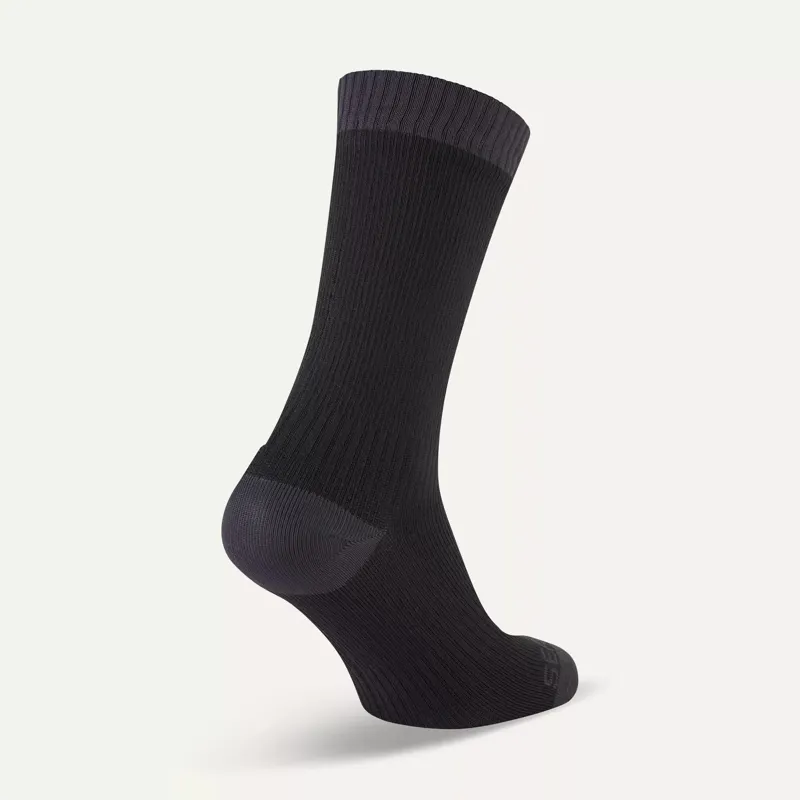 SealSkinz Wiveton Waterproof Warm Weather Mid Length Sock Black/Grey-1