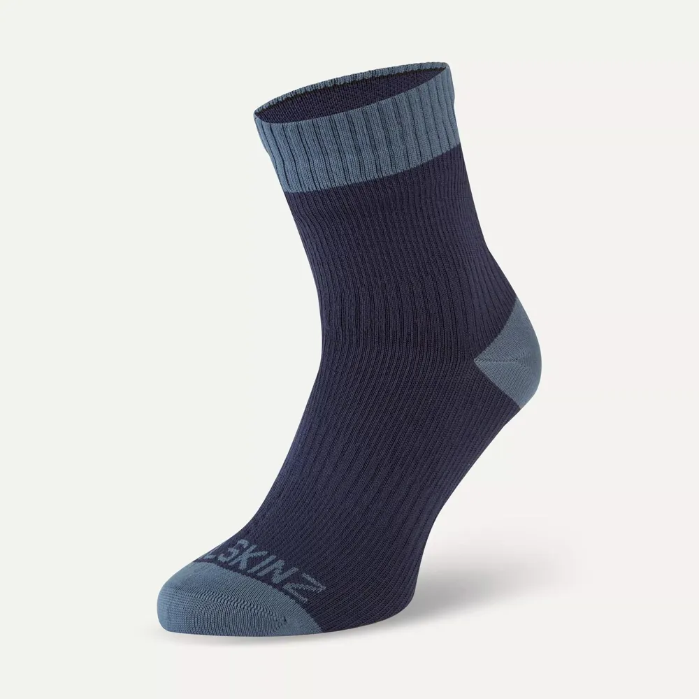 Image of SealSkinz Wretham Waterproof Warm Weather Ankle Length Sock Navy Blue
