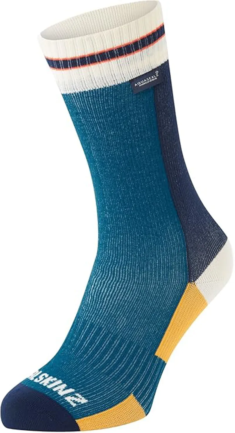 SealSkinz Billockby Waterproof Mid Length Lightweight Sock Blue