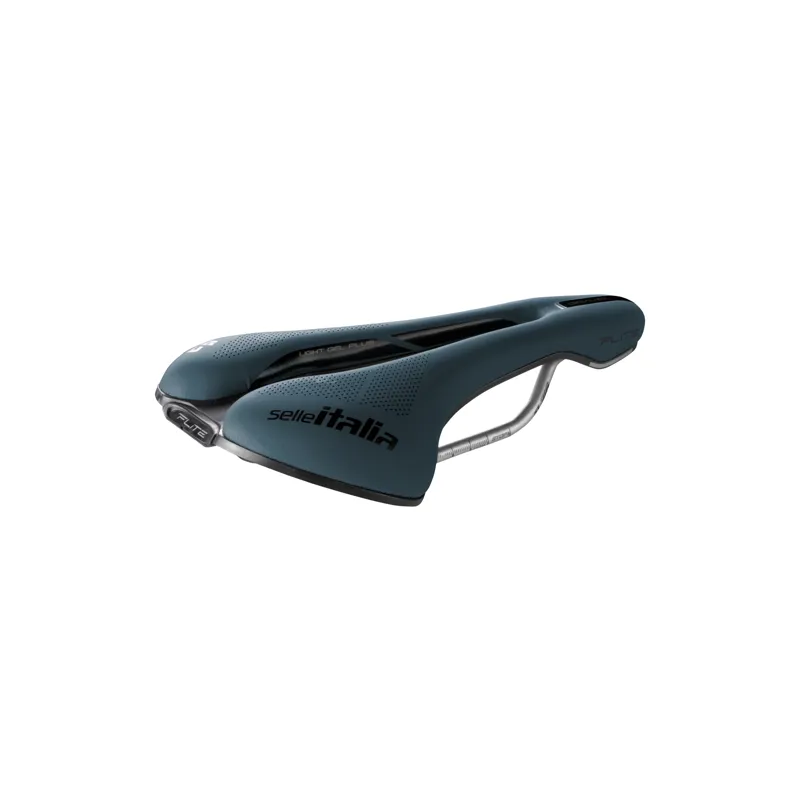 Selle Italia Flite Boost ti316 Superflow Gravel Saddle Blue Granite 