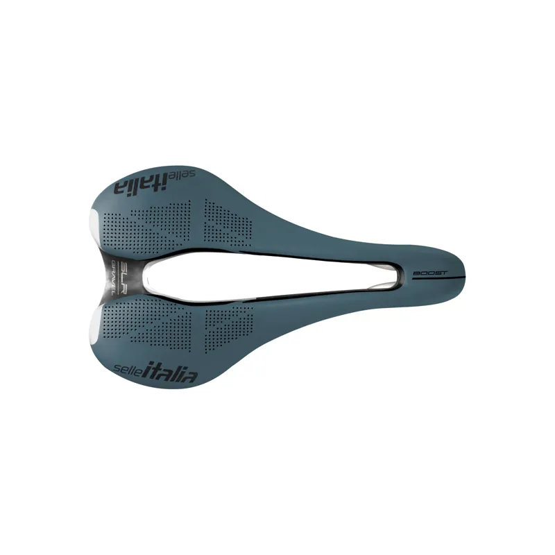 Selle Italia SLR Boost Gravel TI 316 Superflow Saddle Blue Granite