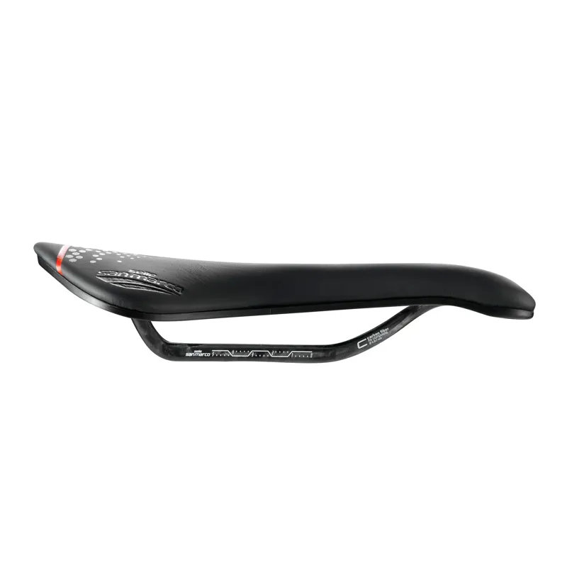 Selle San Marco Aspide Short Open-Fit Carbon FX Saddle Black -2