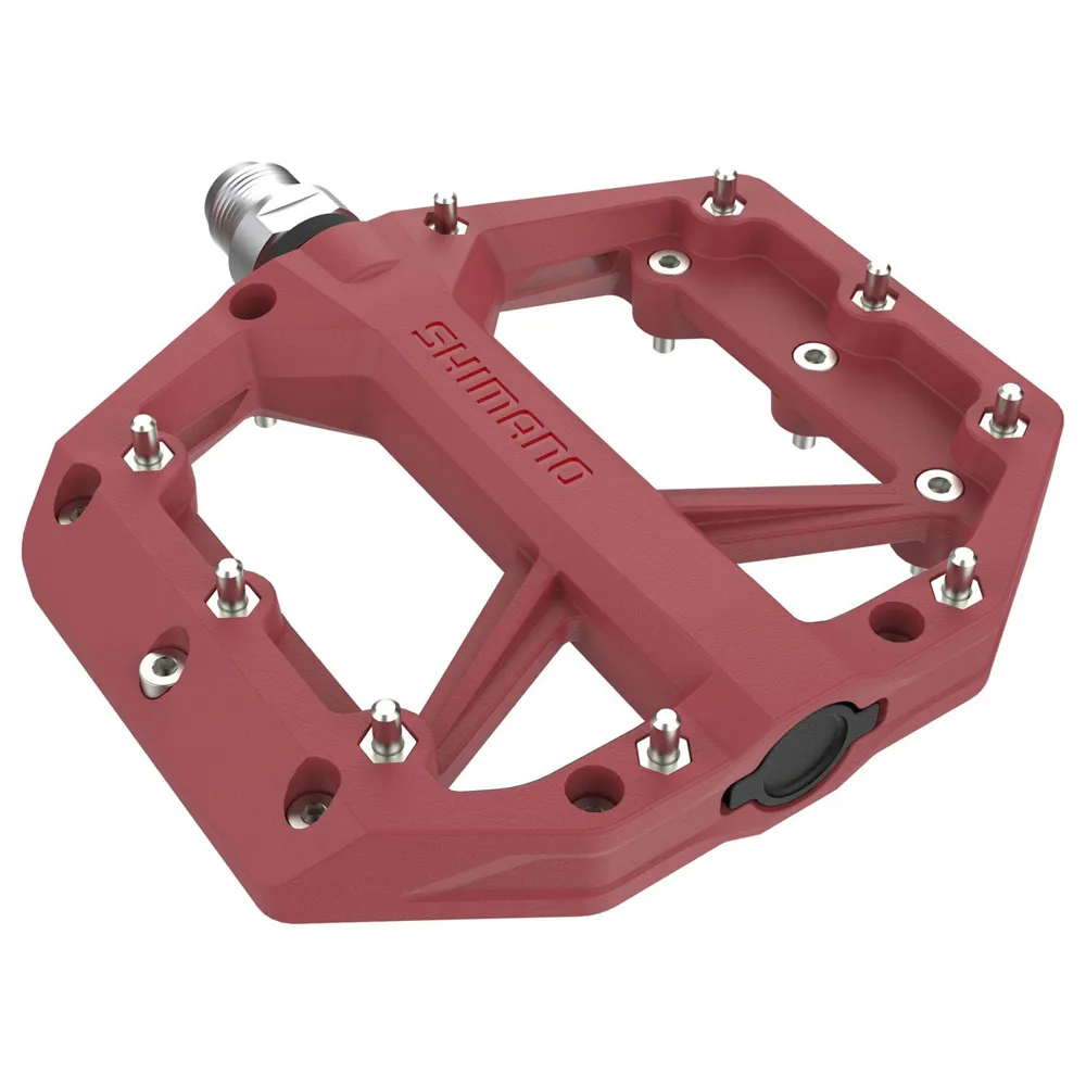 Image of Shimano PD-GR400 Flat Flat Pedals Red