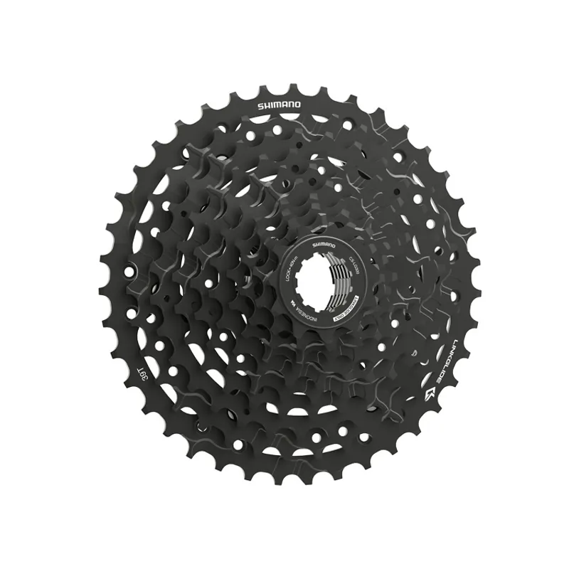 Shimano CS-LG300-10 Cues Link Glide 10 Speed Cassette 11-48T Black-1