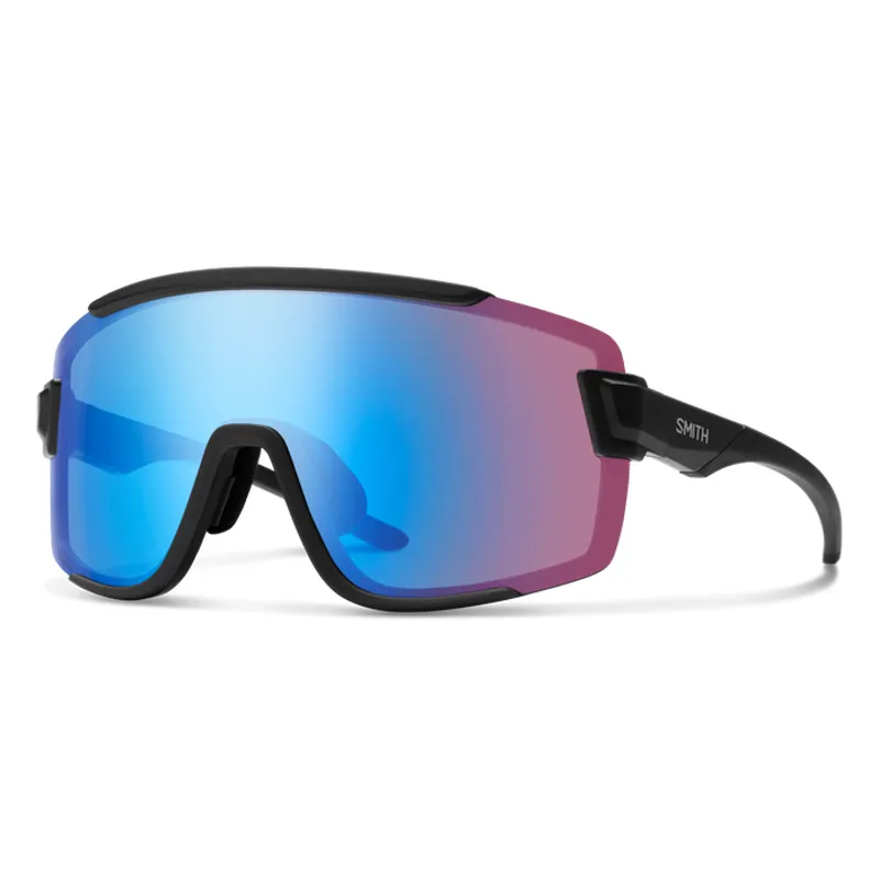 Smith Wildcat Sunglasses Matt Black/Rose Blue Mirror