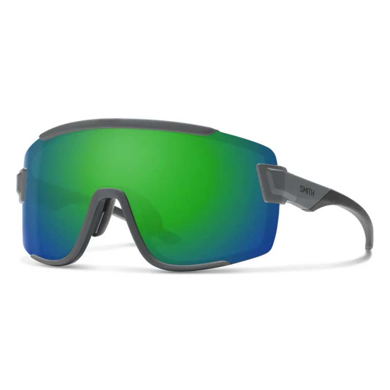 Smith Wildcat Sunglasses Matt Cement/ChromaPop Green Mirror