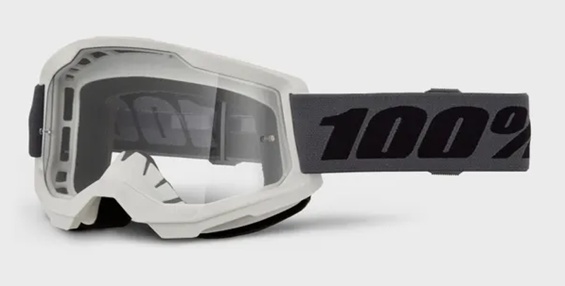 100 Percent Strata 2 MTB Goggles Grey/Clear Lens