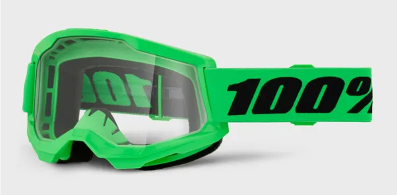 100 Percent Strata 2 MTB Goggles Green/Clear Lens