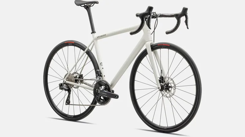Specialized Aethos Comp Road Bike 2025 Gloss Dune White/Metallic Spruce-1