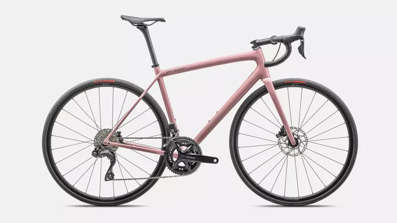 Specialized Aethos Comp Road Bike 2025 Gloss Dusky Pink/Smoke