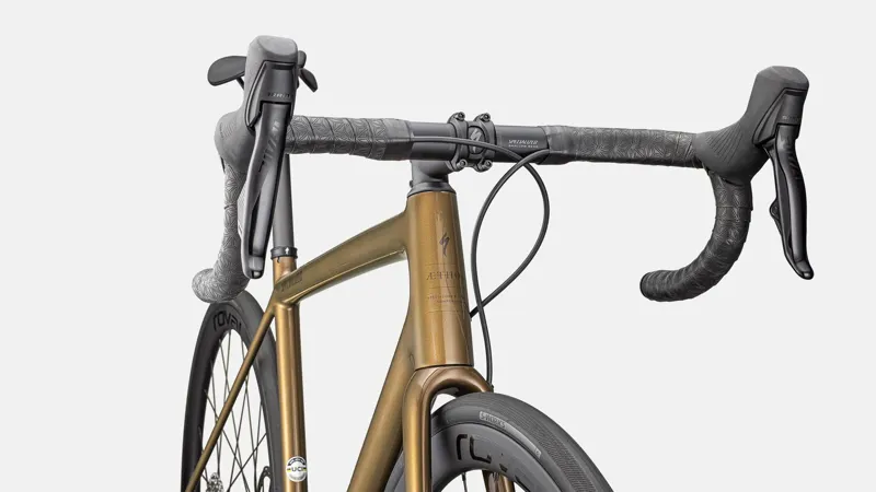 Specialized Aethos Expert Road Bike 2025 Gloss Burnt Gold Metallic/Doppio-4