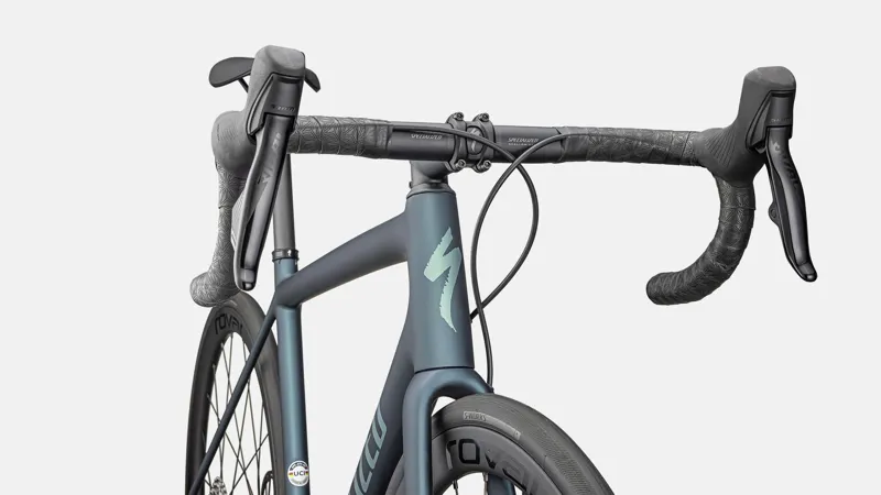 Specialized Aethos Expert Road Bike 2025 Satin Deep Lake Metallic/Green Pearl-4