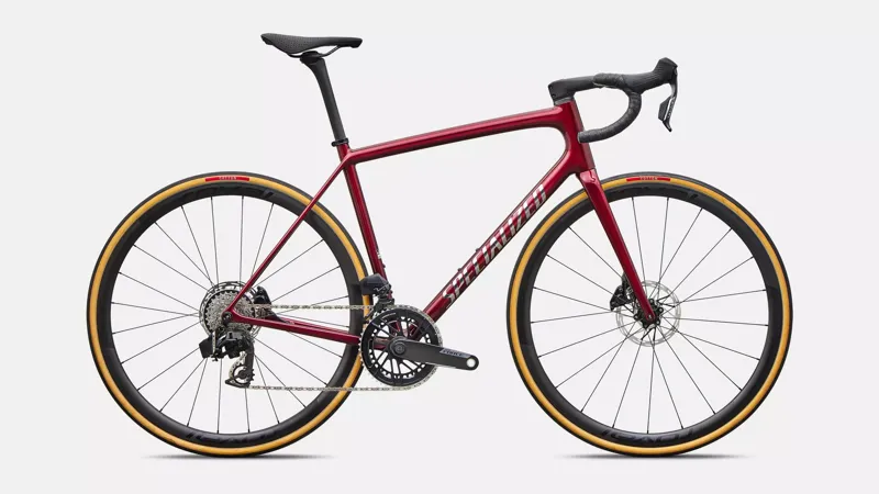 Specialized Aethos Pro AXS Road Bike 2027 Red Sky/Chrome