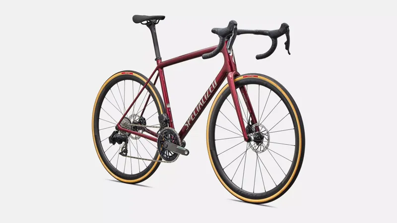 Specialized Aethos Pro AXS Road Bike 2027 Red Sky/Chrome-1
