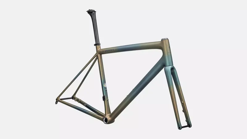Specialized Aethos S-Works Frameset Satin Deep Lake Metallic/Green Pearl/Burnt Gold Metallic Fades/Dark Navy-1