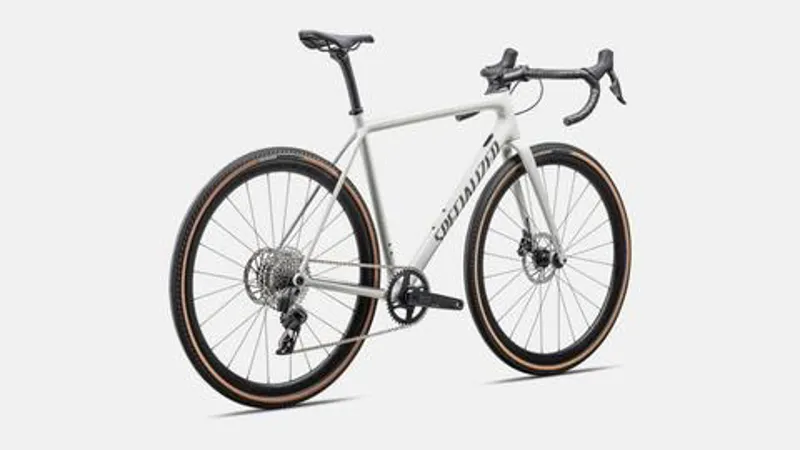Specialized Crux Expert Gravel Bike 2025 Gloss Dune White/Smoke Liquid Metal-2
