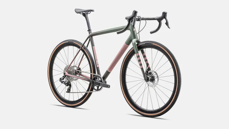 Specialized Crux Expert Gravel Bike 2025 Satin Cypress Metallic/Doppio/Dusky Pink/Champagne-1