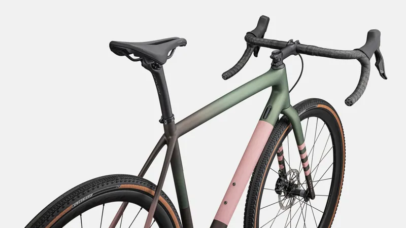 Specialized Crux Expert Gravel Bike 2025 Satin Cypress Metallic/Doppio/Dusky Pink/Champagne-3