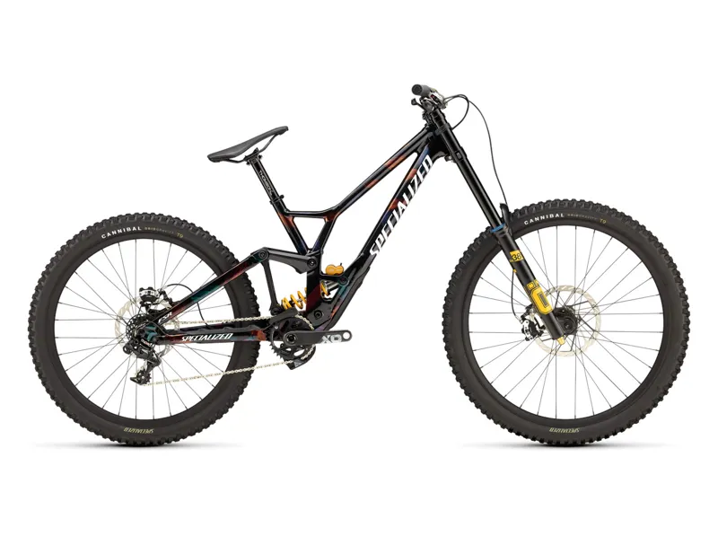 Specialized Demo Race Downhill Mountain Bike 2025 Gloss Obsidian/Brushed/Chameleon Supernova