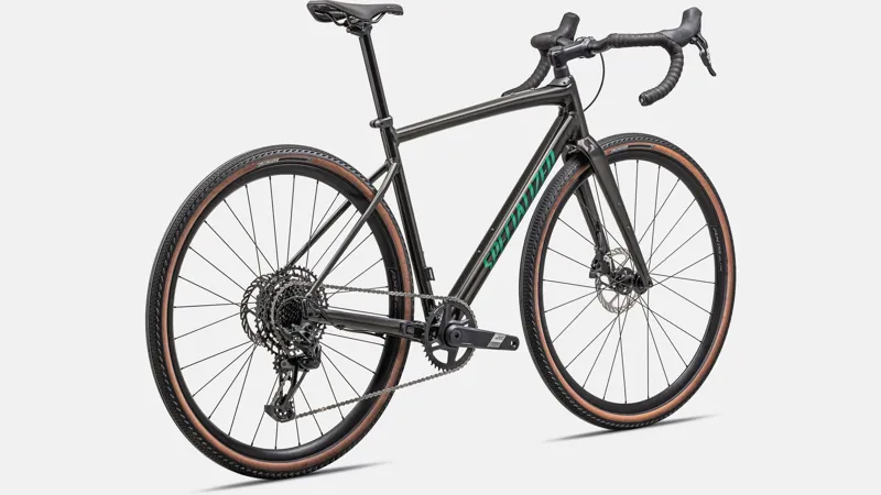 Specialized Diverge E5 Comp Gravel Bike 2025 Gloss Metallic Obsidian/Metallic Pine Green-2