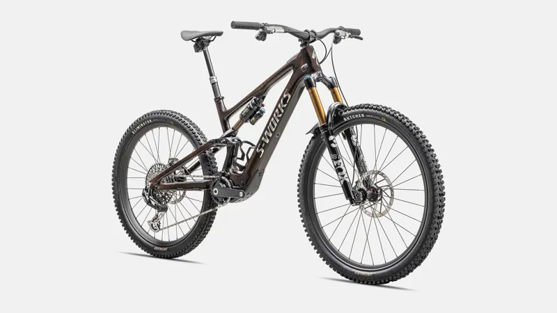 Specialized Levo SL S-Works Carbon Electric Bike 2025 Brown Tint/Gunmetal Impasto/Ashen Grey/Brushed Liquid Metal-1