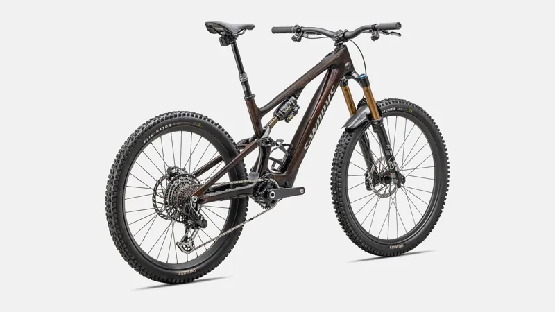 Specialized Levo SL S-Works Carbon Electric Bike 2025 Brown Tint/Gunmetal Impasto/Ashen Grey/Brushed Liquid Metal-2