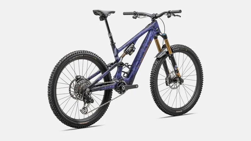 Specialized Levo SL S-Works Carbon Electric Bike 2025 Powdered Indigo Tint/Cool Grey Impasto/Midnight Shadow/Bronze-2