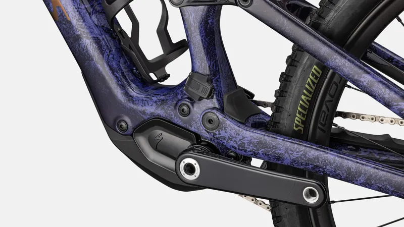 Specialized Levo SL S-Works Carbon Electric Bike 2025 Powdered Indigo Tint/Cool Grey Impasto/Midnight Shadow/Bronze-6