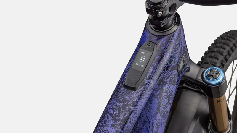 Specialized Levo SL S-Works Carbon Electric Bike 2025 Powdered Indigo Tint/Cool Grey Impasto/Midnight Shadow/Bronze-7