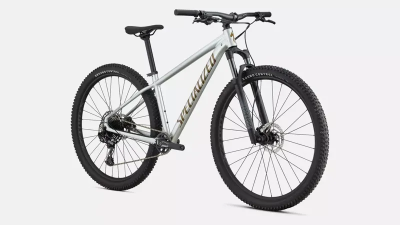 Specialized Rockhopper Expert 27.5 Mountain Bike 2025 Gloss Silver Dust/Satin Burnt Gold Metallic-1