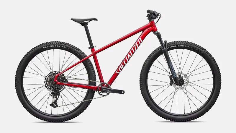 Specialized Rockhopper Expert Mountain Bike 2027 Gloss Red Tint Aluminum/White
