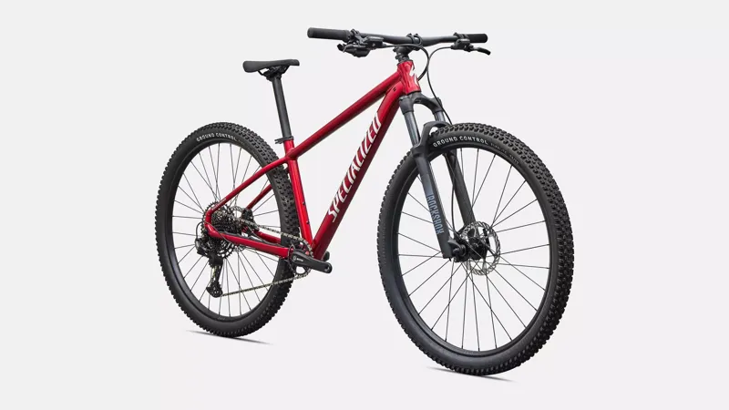 Specialized Rockhopper Expert Mountain Bike 2027 Gloss Red Tint Aluminum/White-1