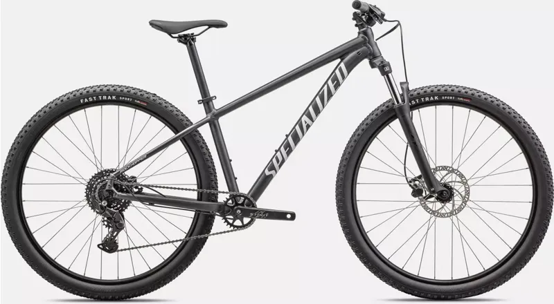 Specialized Rockhopper Sport 27.5 Mountain Bike 2025 Satin Black Liquid Metal/White