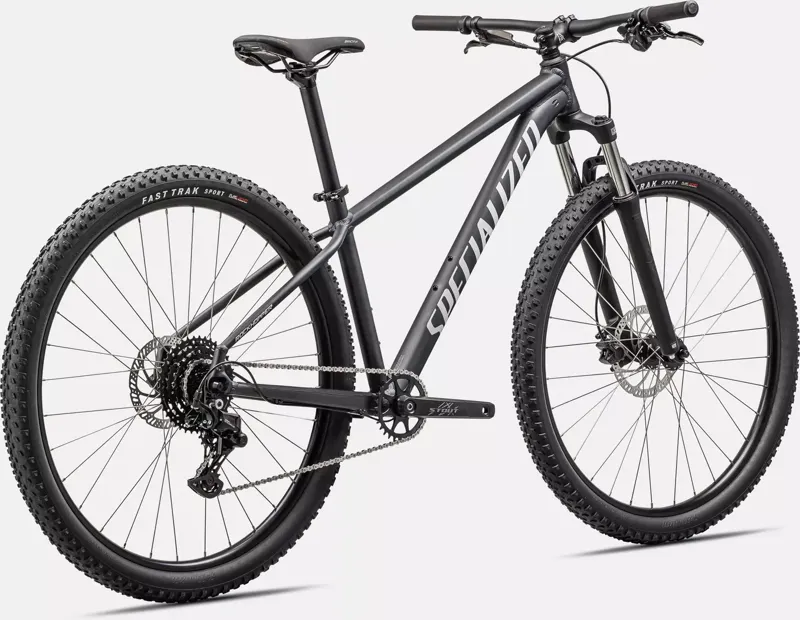 Specialized Rockhopper Sport 27.5 Mountain Bike 2025 Satin Black Liquid Metal/White-2