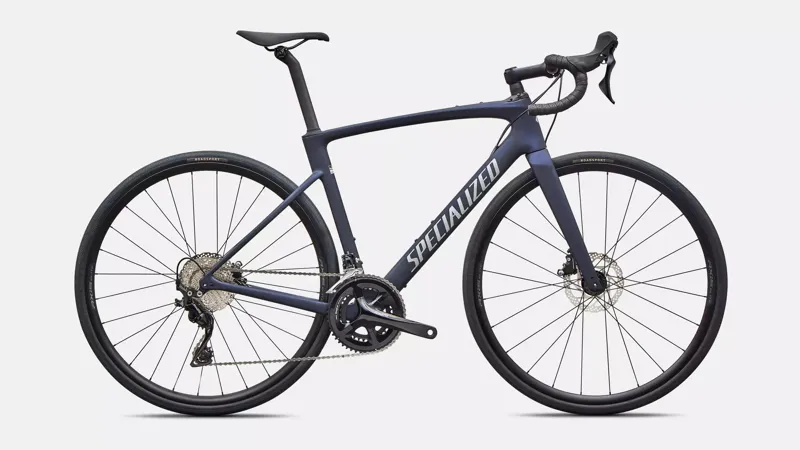 Specialized Roubaix Base Road Bike 2027 Satin Marine Met/Shadow Silver