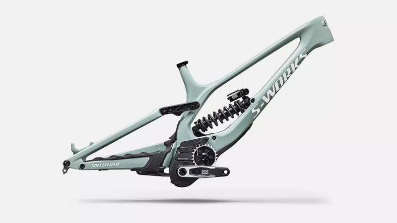 Specialized S Works Demo 11 Downhill Bike Frame Set 2027 Gloss Agave Grey / Metallic White Silver