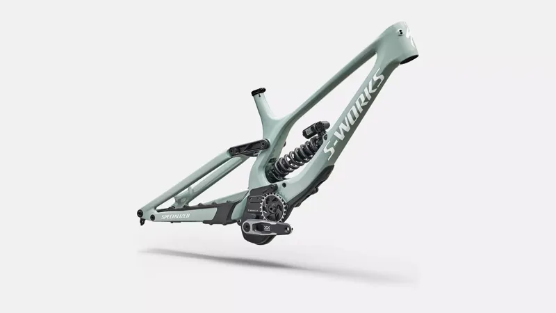 Specialized S Works Demo 11 Downhill Bike Frame Set 2027 Gloss Agave Grey / Metallic White Silver-1