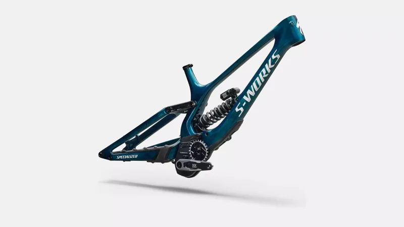 Specialized S Works Demo 11 Downhill Bike Frame Set 2027 Gloss Teal Carbon/Smoke/White-1