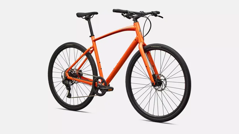 Specialized Sirrus X 2 Hybrid Bike 2027 Tangerine Orange/Shadow Silver-1