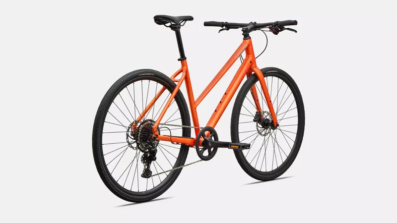 Specialized Sirrus X 2 Step Through Hybrid Bike 2027 Tangerine Orange/Shadow Silver-2