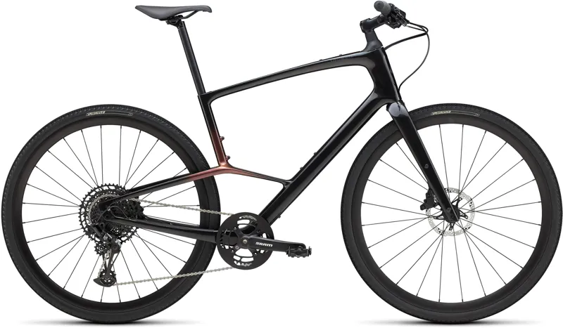 Specialized Sirrus X 5.0 Hybrid Bike 2025 Gloss Carbon/Red Pearl/Black Frost Reflective