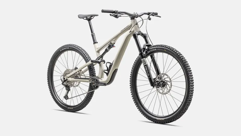 Specialized Stumpjumper Alloy Mountain Bike 2025 Gloss White Mountains/Dark Moss Green-1