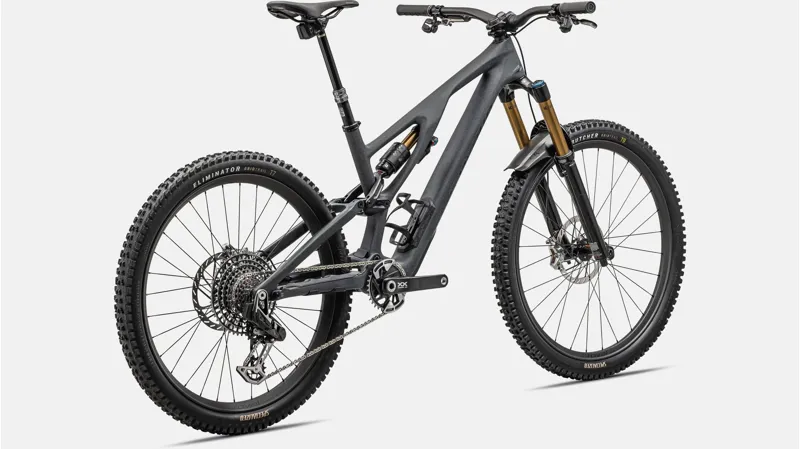 Specialized S-Works Stumpjumper EVO Mountain Bike 2024 Satin Smoke/Cool Grey/Electric Green/Gloss Smoke Liquid Metal-2