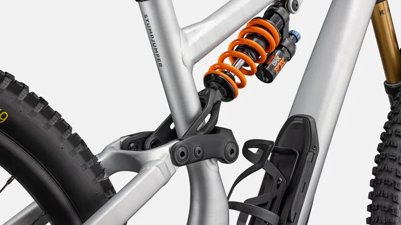 Specialized Stumpjumper Fox Coil Alloy Mountain Bike 2025 Satin Brushed Aluminum/Cast Blue-6